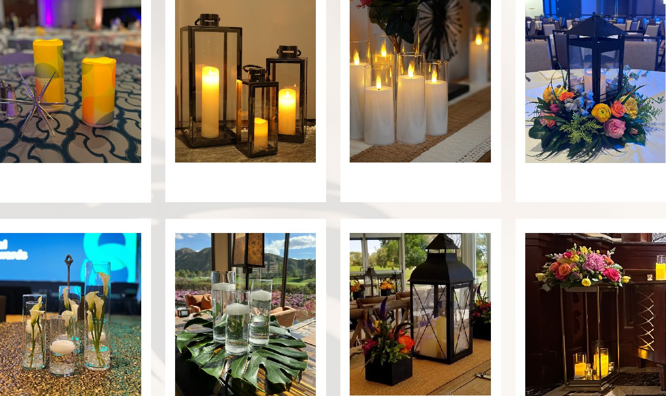 Lanterns and candle lighting