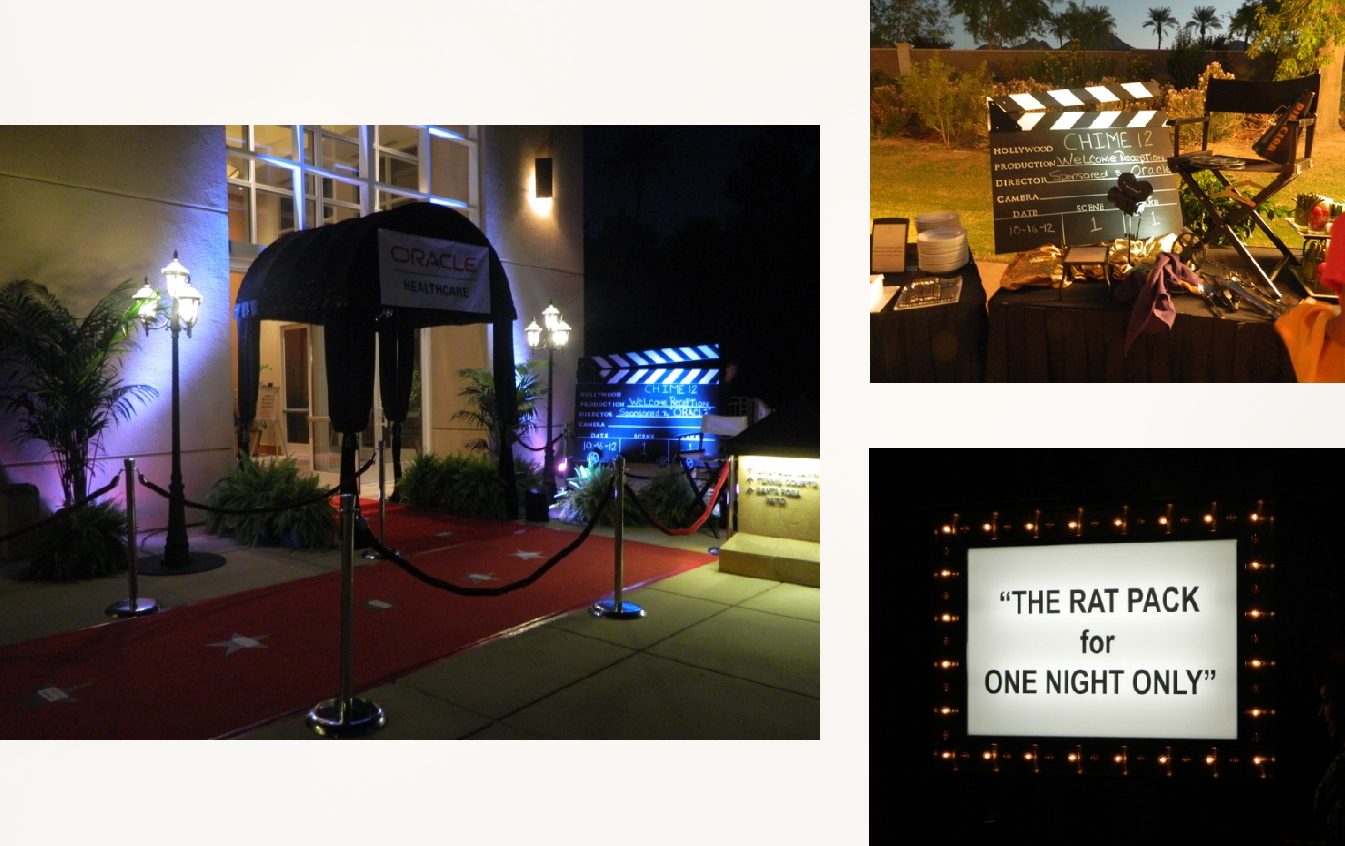 Marquee sign, director's corner and walk of fame