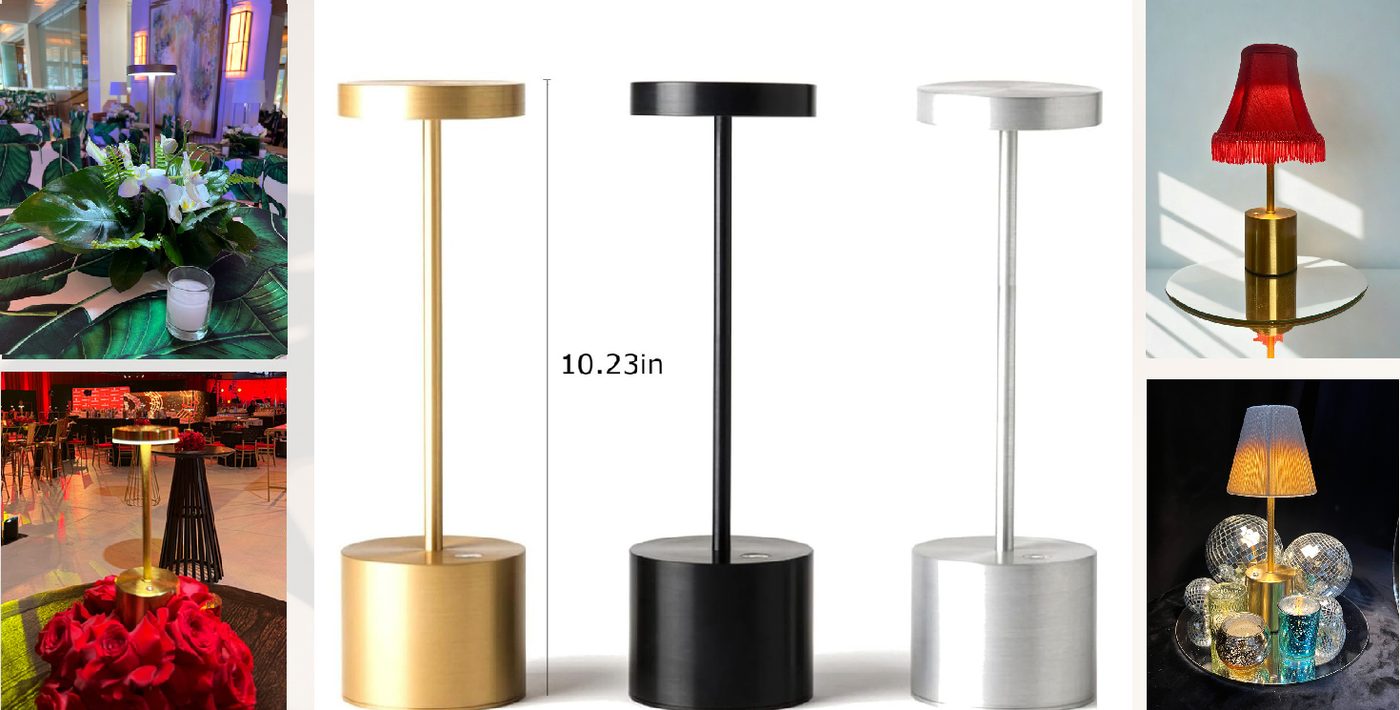 Cordless rechargeable LED table lamps